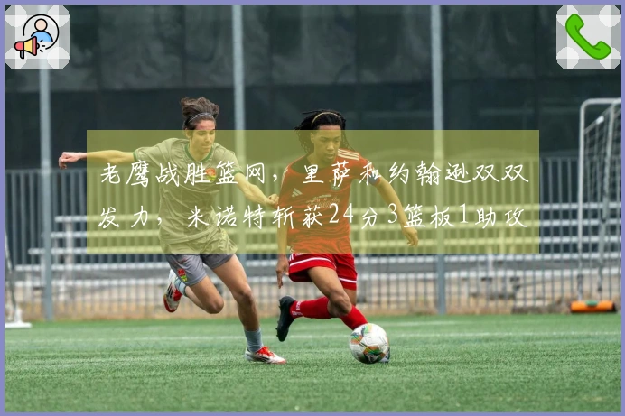 老鹰战胜篮网，里萨和约翰逊双双发力，米诺特斩获24分3篮板1助攻3抢断2盖帽