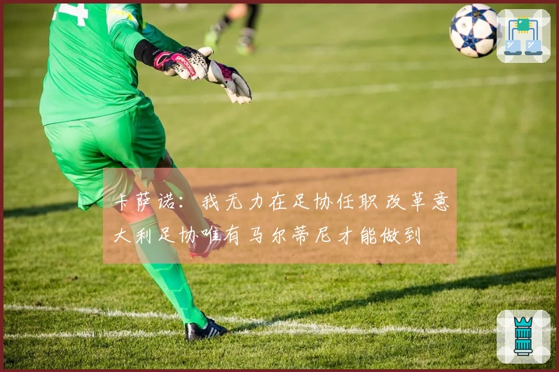 卡萨诺：我无力在足协任职 改革意大利足协唯有马尔蒂尼才能做到